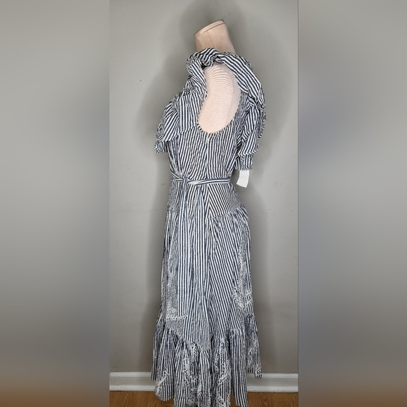 Tory Burch Black and White Striped Dress - Picture 7 of 13